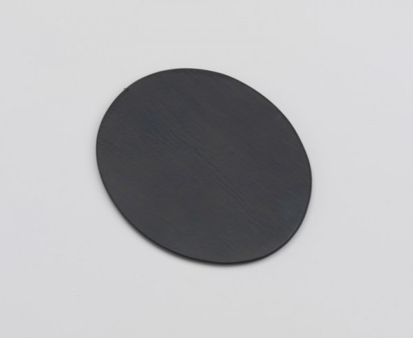 Teller oval Alu schwarz 10x8 cm