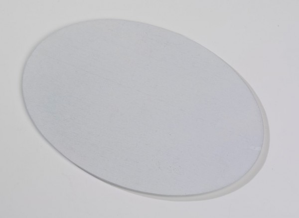 Teller oval Alu weiß 17x12 cm