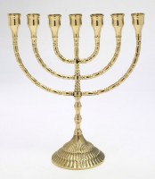 Menora H 30 cm gold Menora H 30 cm gold