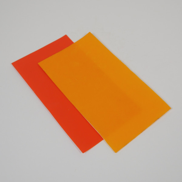 Wachsplatten 2er Set sonnengelb und orange
