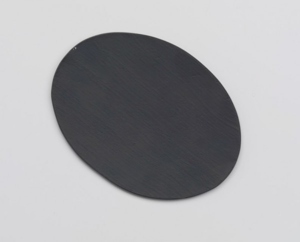 Teller oval Alu schwarz 13,5x10 cm