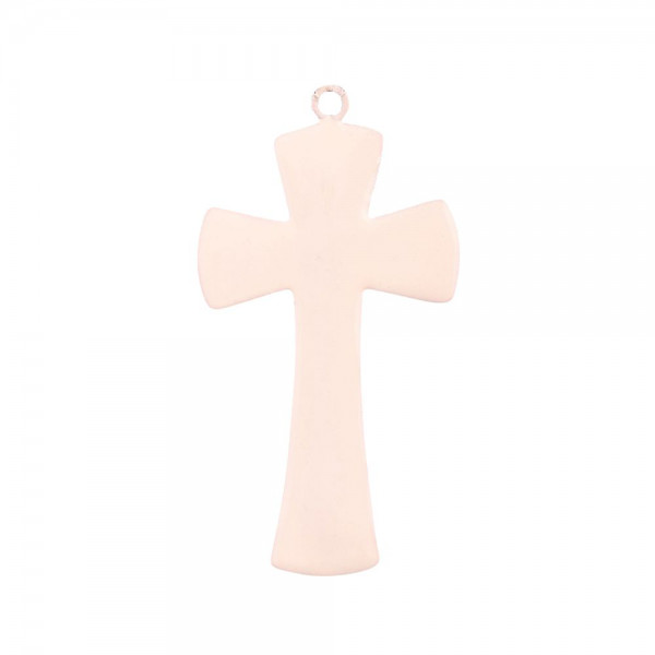 Wandkreuz Weiß - H 10 cm