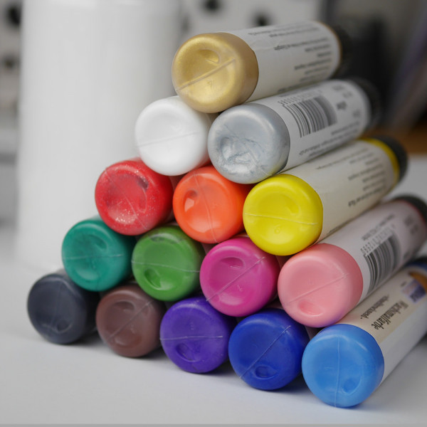 Kerzenpens 30 ml in verschiedenen Farben zum Bemalen und Beschriften von Kerzen