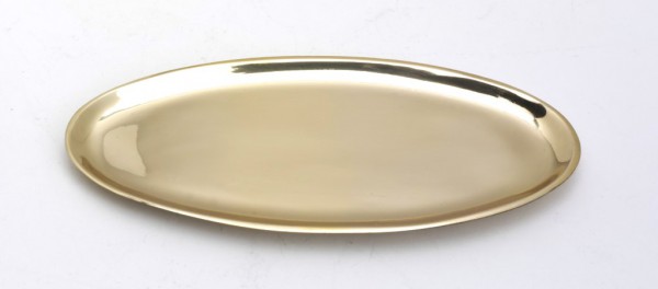 Teller oval 16x7 cm poliert