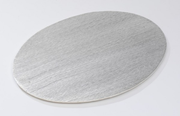 Teller oval Alu silber 20,5x14 cm