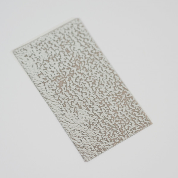 Geprägte Wachsplatten für Kerzen – silber/transparent