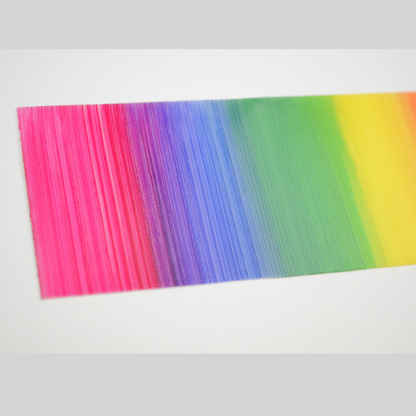 Regenbogen Wachsplatte zum Kerzen verzieren