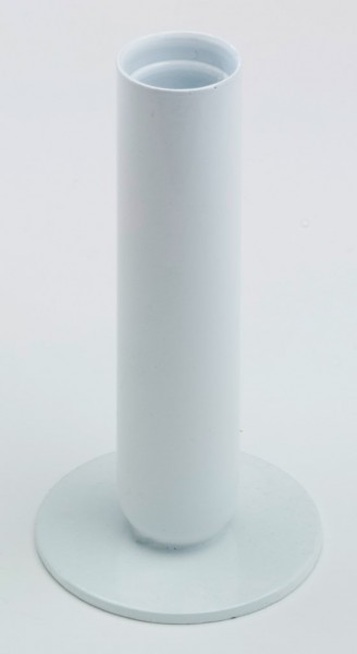 Kerzenhalter Eisen weiß H 12 cm