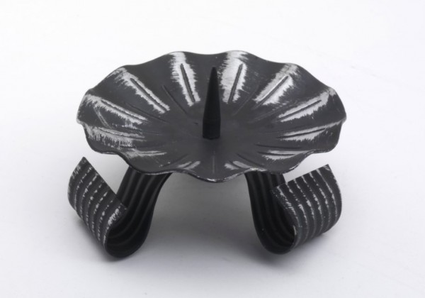 Eisen-Dreifußleuchter schwarz H 10 cm