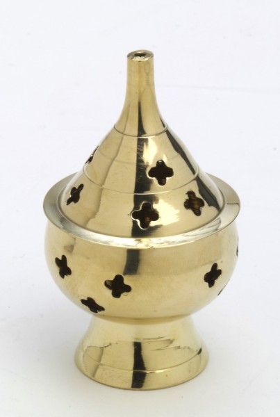 Messing-Rauchgefäß H 10 cm