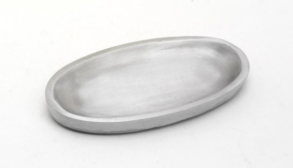 Teller oval 12x6 cm matt