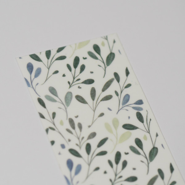 Wachsplatte bedruckt mit Eukalyptus Blätter 120 x 70 mm
