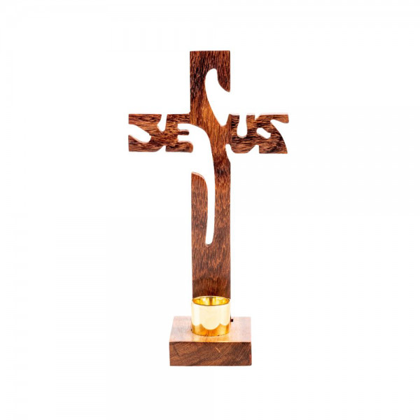 Standkreuz "Jesus" - H 19 cm