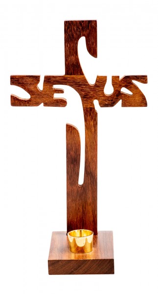 Standkreuz "Jesus" H 24 cm