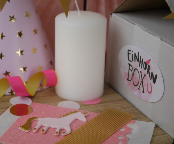 Kerzen Komplettset Einhorn Box