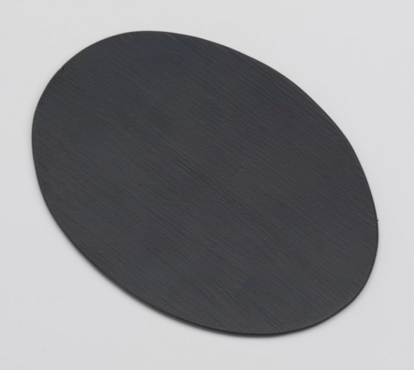 Teller oval Alu schwarz 17x12 cm