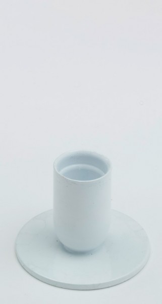 Kerzenhalter Eisen weiß H 4,5 cm