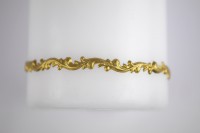 Wachsborte feine Ranke gold, 15 Reihen Wachsborte feine Ranke gold, 15 Reihen
