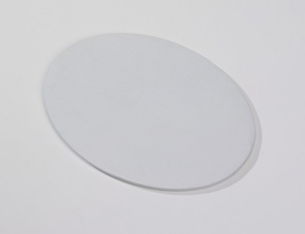 Teller oval Alu weiß 13,5x10 cm