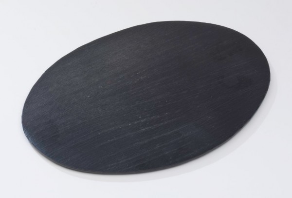 Teller oval Alu schwarz 20,5x14 cm