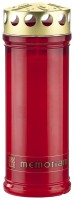 Grabkerze, rot, 7 Tage Brenndauer, Aeterna Golddeckel Grabkerze, rot, 7 Tage Brenndauer, Aeterna Golddeckel