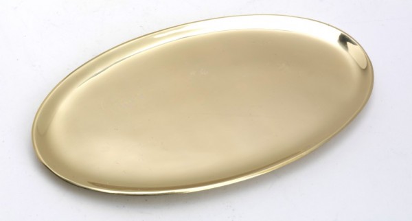 Teller oval 17x10 cm poliert
