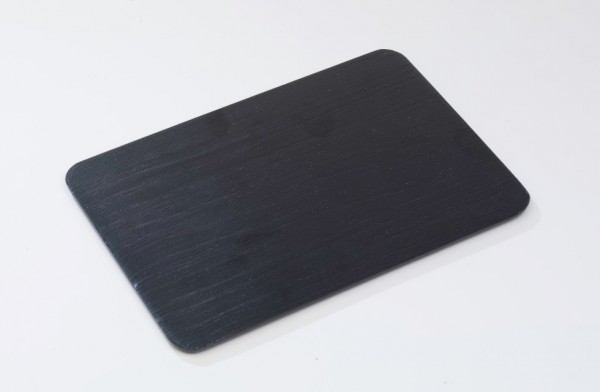 Teller Alu schwarz 20,5x14 cm