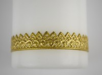 Wachsborte in gold Spitze, 2 Reihen Wachsborte in gold Spitze, 2 Reihen