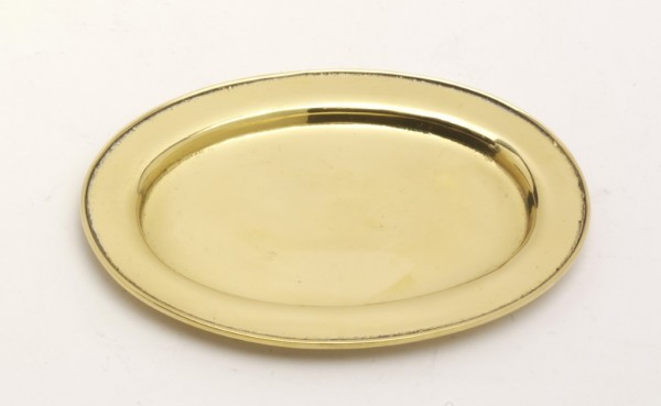 Kerzenteller oval 9x5,5 cm